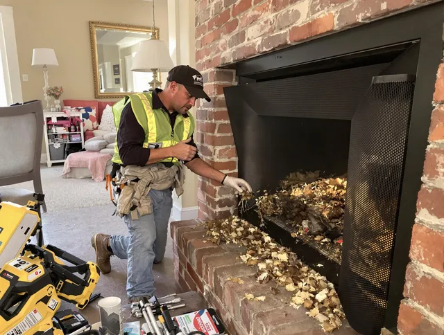 Safe screening installation by Lyndhurst Chimney Sweep in Lyndhurst, OH