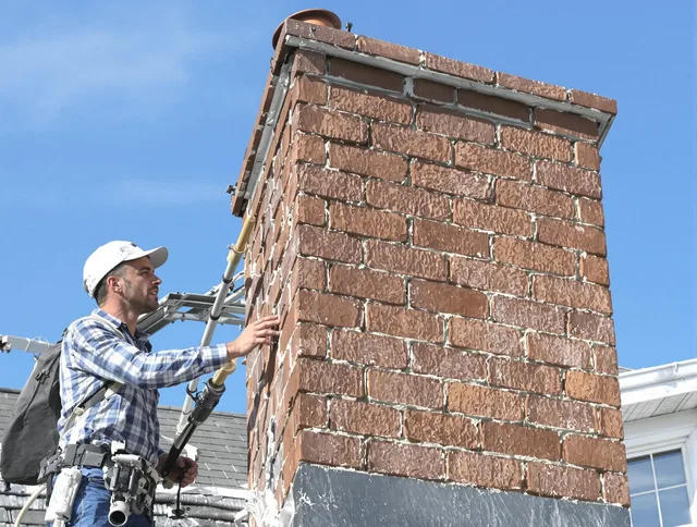Brickwork for a chimney rebuild by Lyndhurst Chimney Sweep in Lyndhurst, OH
