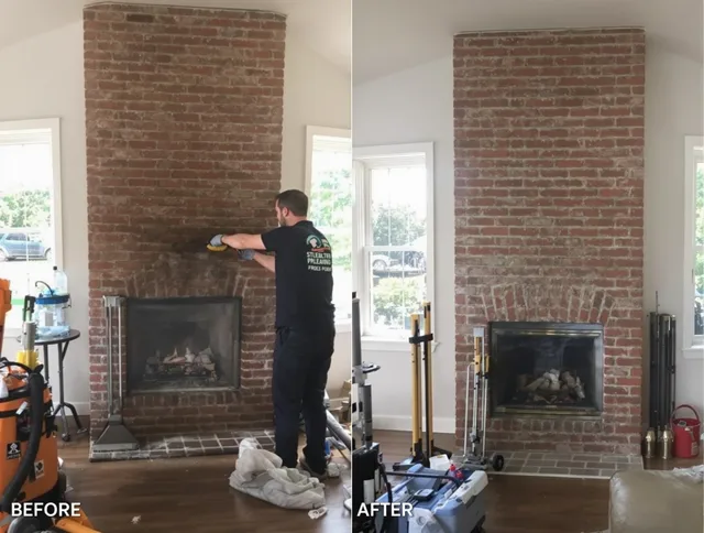 Finished chimney sweeping service by Lyndhurst Chimney Sweep in Lyndhurst, OH