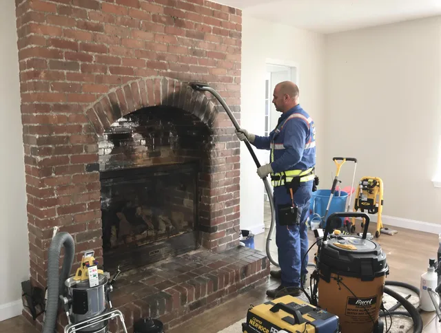 Lyndhurst Chimney Sweep expert performing detailed chimney sweep in Lyndhurst, OH
