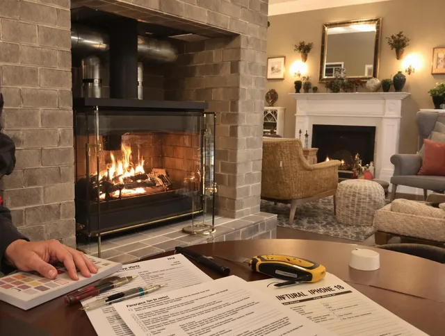Lyndhurst Chimney Sweep verifying fireplace safety measures in Lyndhurst, OH